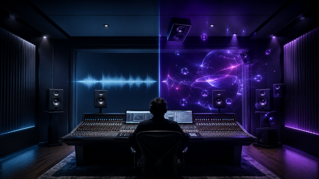 Comparación entre Dolby Atmos y estéreo en una producción musical